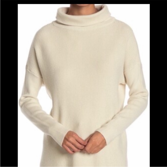 Devotion by Cyrus Cream Cowl Neck Tunic Sweater. Size Large. New With Tags. - Picture 10 of 10